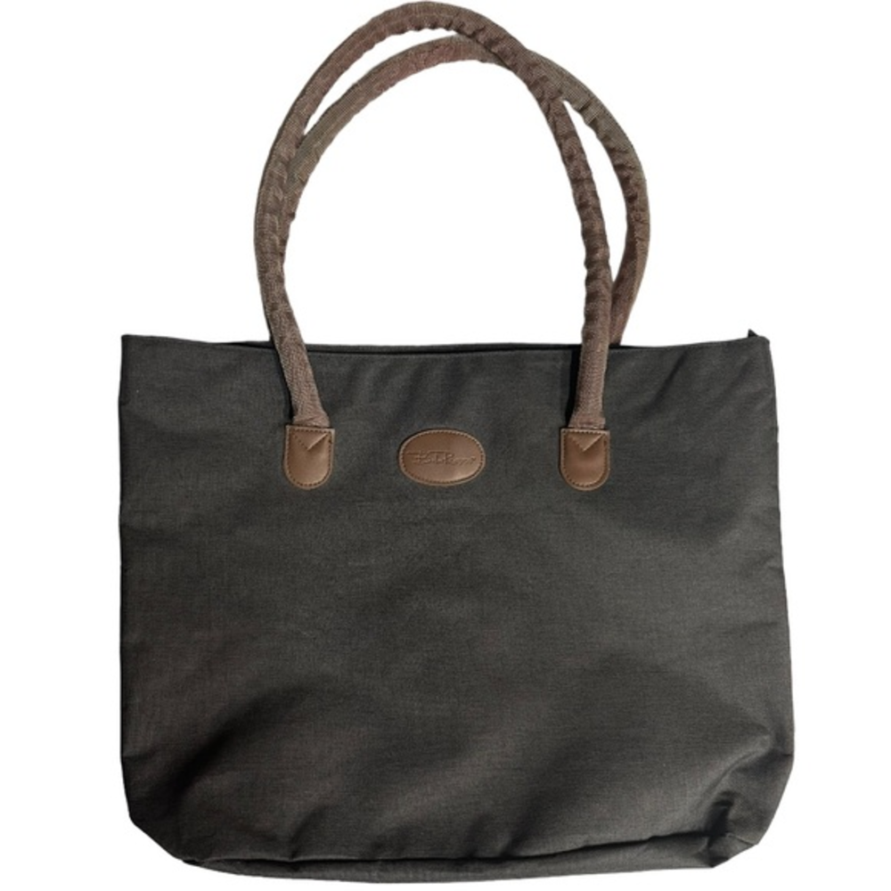 Bella Russo Gray & Brown Traveling‎ Weekender Tote